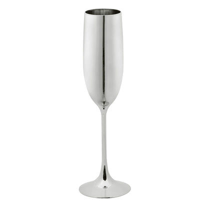 Verre à Champagne Métal Argent Nouvel An - Réutilisable