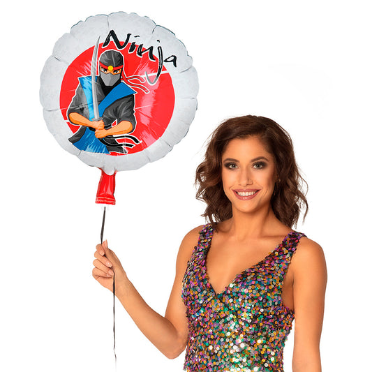 Ballon Hélium Ninja Guerrier - Décoration Fête Anniversaire