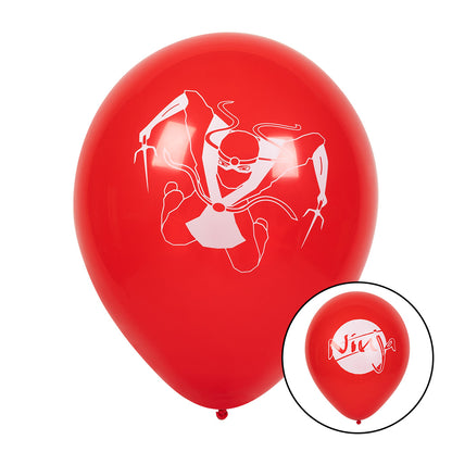 Ballons Ninja - Décoration fête thème ninja rouge noir blanc