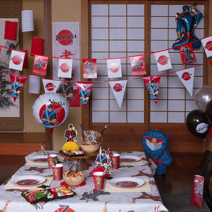 Lanterne Ninja Guerrier Décoration Fête Enfant
