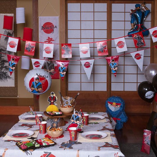 Bannière Ninja Japonaise - Décoration Thème Samouraï