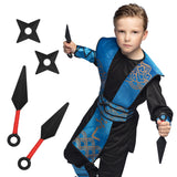 Déguisement Ninja Enfant Bleu - Costume avec Armes