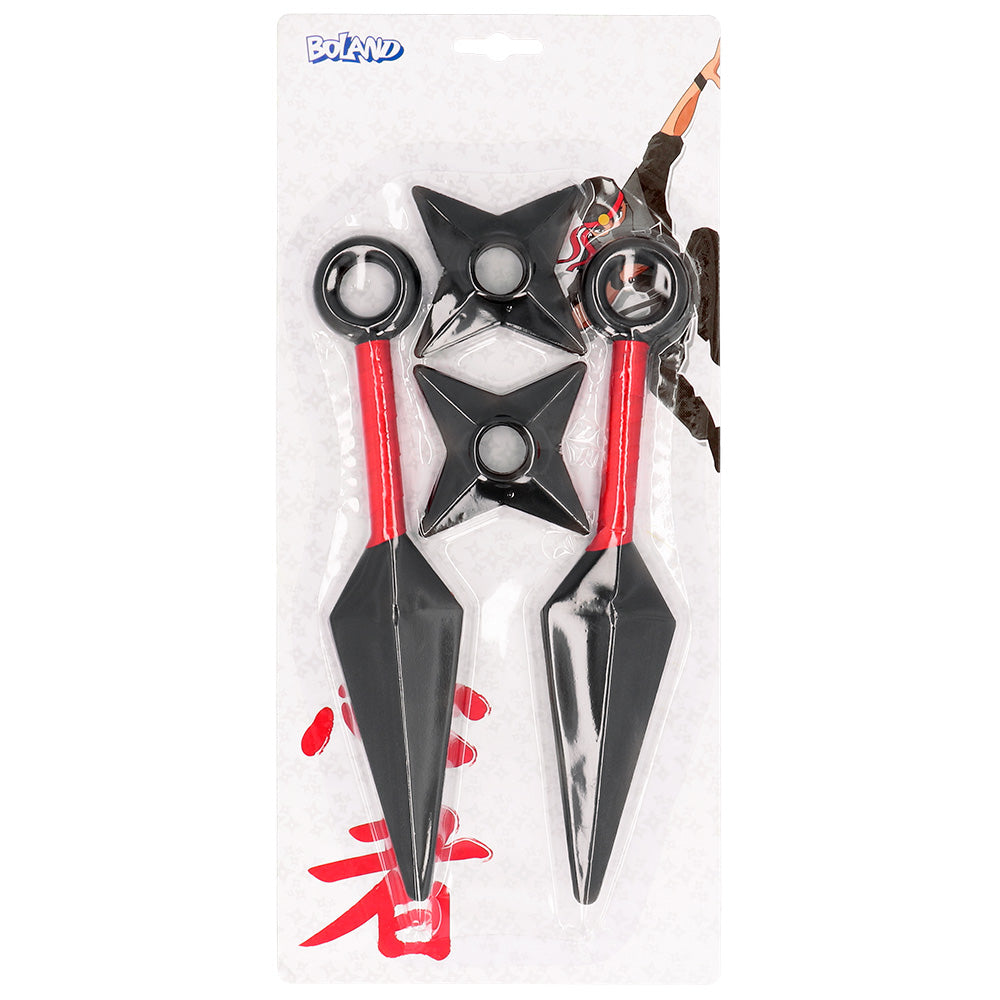 Déguisement Ninja Enfant Bleu - Costume avec Armes