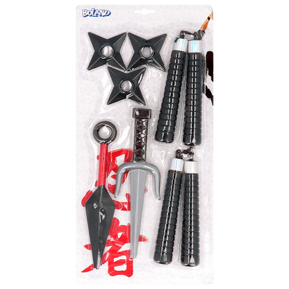 Ensemble Complet Ninja Enfant - Costume Bleu & Accessoires de Combat