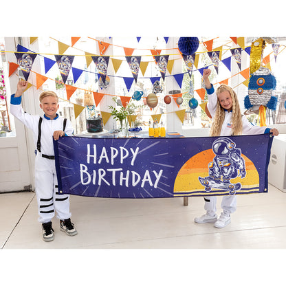 Guirlande Astronaute Cosmique - Décoration Fête Thème Espace
