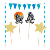Kit Décoration Gâteau Astronaute - Cake Topper Espace