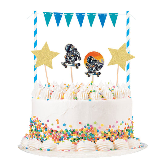 Kit Décoration Gâteau Astronaute - Cake Topper Espace