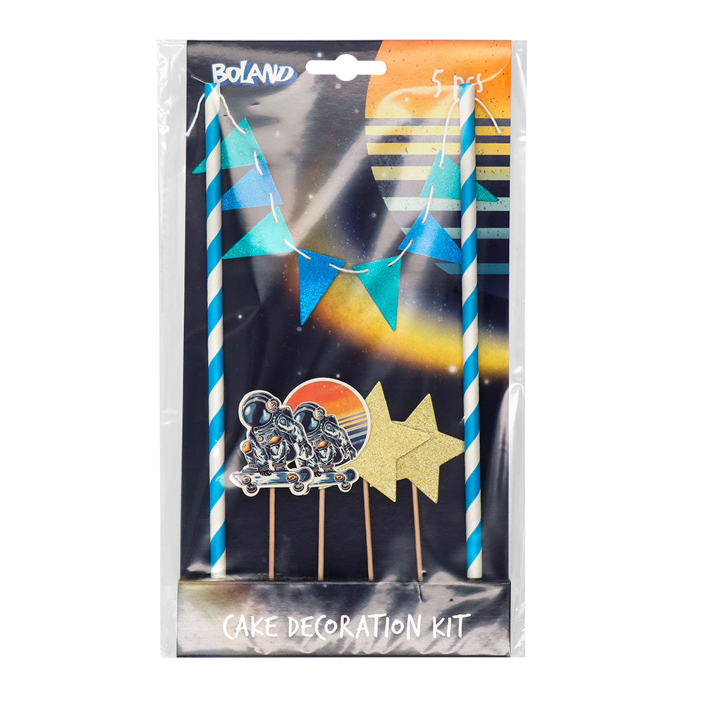 Kit Décoration Gâteau Astronaute - Cake Topper Espace