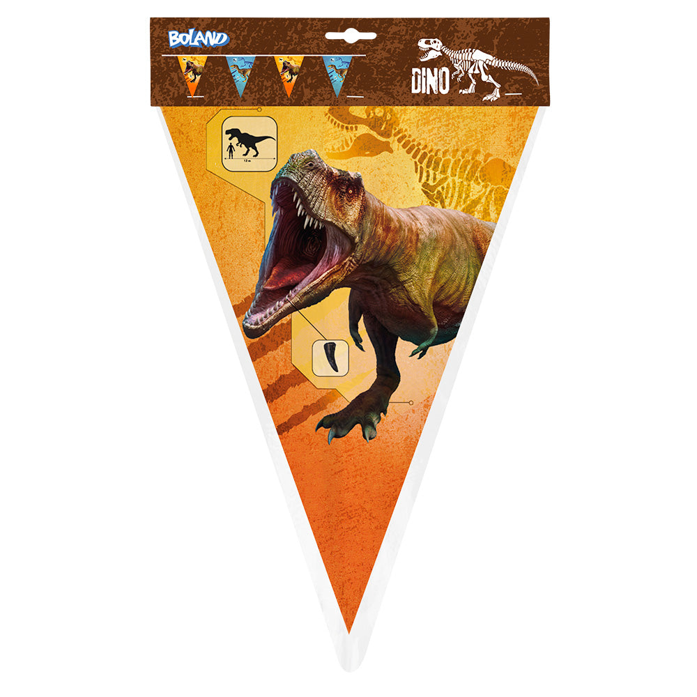 Guirlande Dinosaures - Bannière Fête Préhistorique 20cm