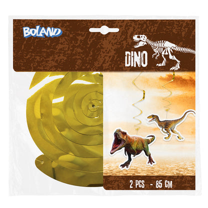 Décoration Spirale Dinosaures 85cm - Suspensions Fête Dino