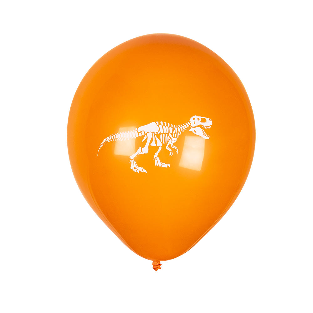 Ballons Dinosaure 25cm - Lot de 6 avec Empreintes Préhistoriques