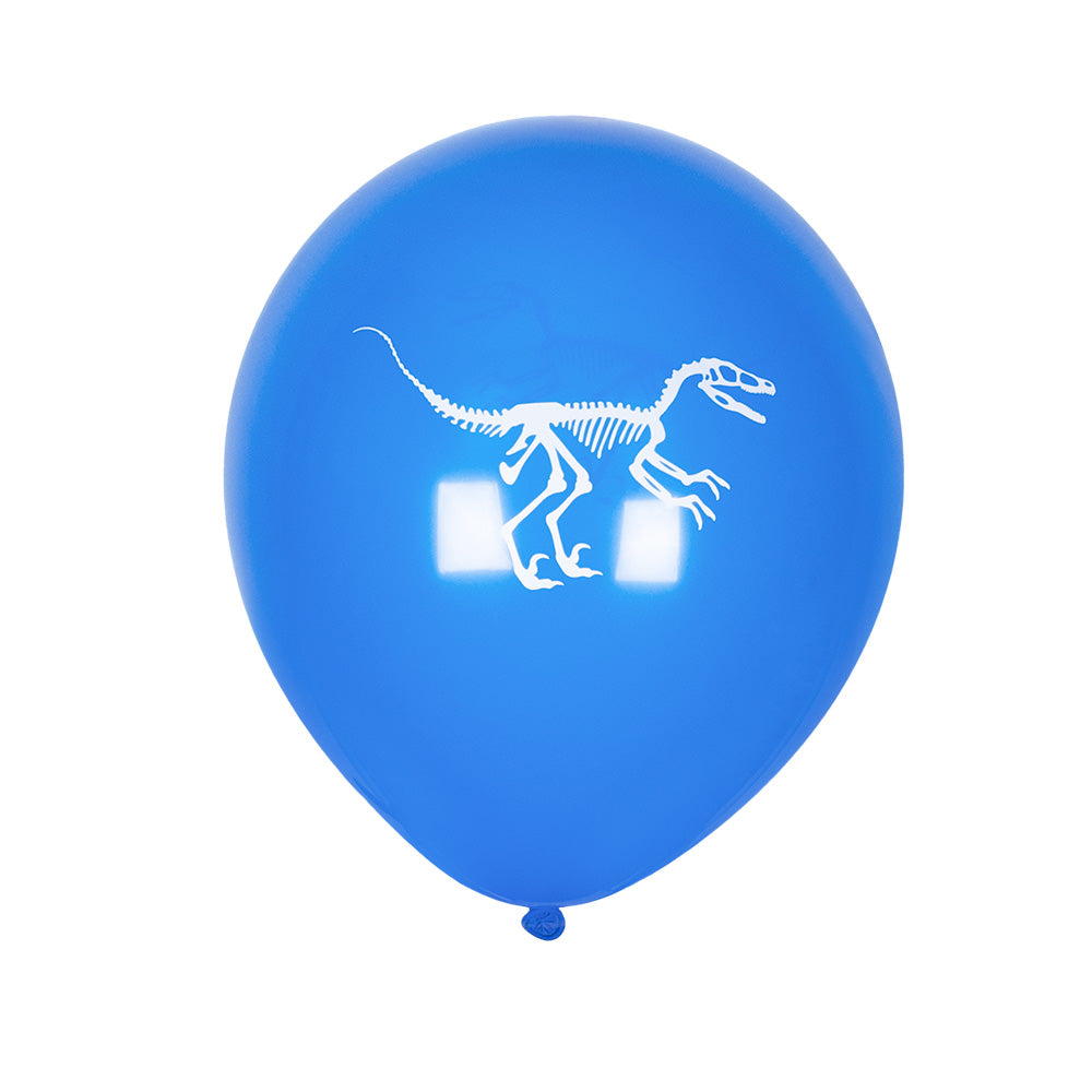 Ballons Dinosaure 25cm - Lot de 6 avec Empreintes Préhistoriques