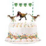 Kit Décoration Anniversaire Dinosaure - Gateau, Bannière & Accessoires