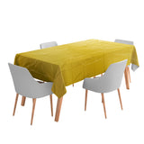 Nappe Eid Mubarak Jaune Or 180x120 cm - Décoration Fête Islamique