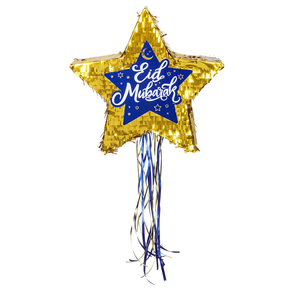 Piñata Étoile Eid Mubarak - Décoration Pluie de Confettis
