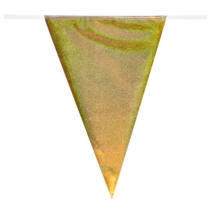 Guirlande Sirène Dorée - Fanions Décoration Fête Marine 30cm