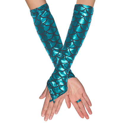 Ensemble Sirène Écailles Paillettes Turquoise - Bras & Accessoires
