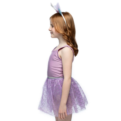 Set Costume Sirène Enfant - Queue Paillettes, Jupe Tulle & Diadème