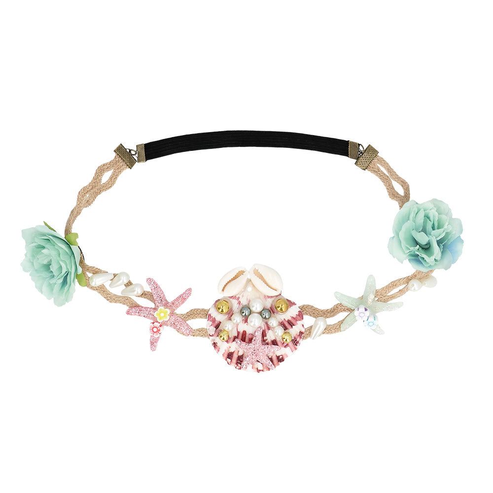 Couronne de Sirène Perlée - Accessoire Mermaid Tropical