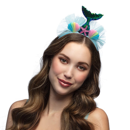 Serre-tête Sirène Paillettes - Accessoire Fête Coloré