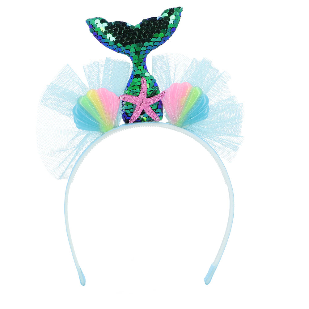 Serre-tête Sirène Paillettes - Accessoire Fête Coloré