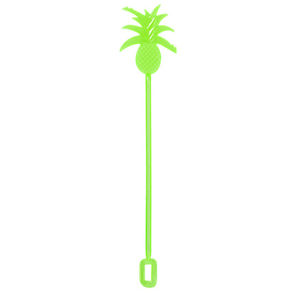 Pailles Ananas Tropicales Colorées - Lot de 6 pour Cocktails