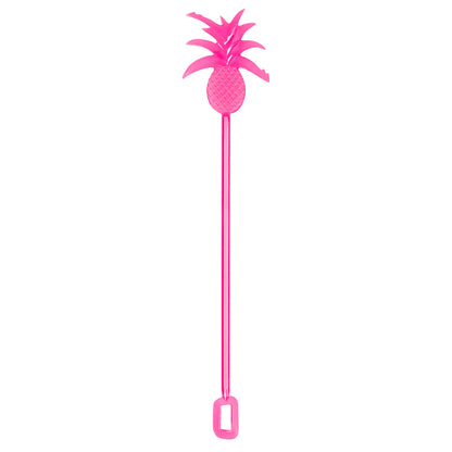 Pailles Ananas Tropicales Colorées - Lot de 6 pour Cocktails