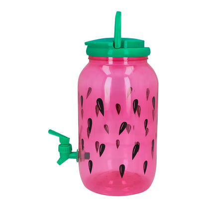 Distributeur Boisson Fraise Rose Cœurs - Fontaine 3,5L