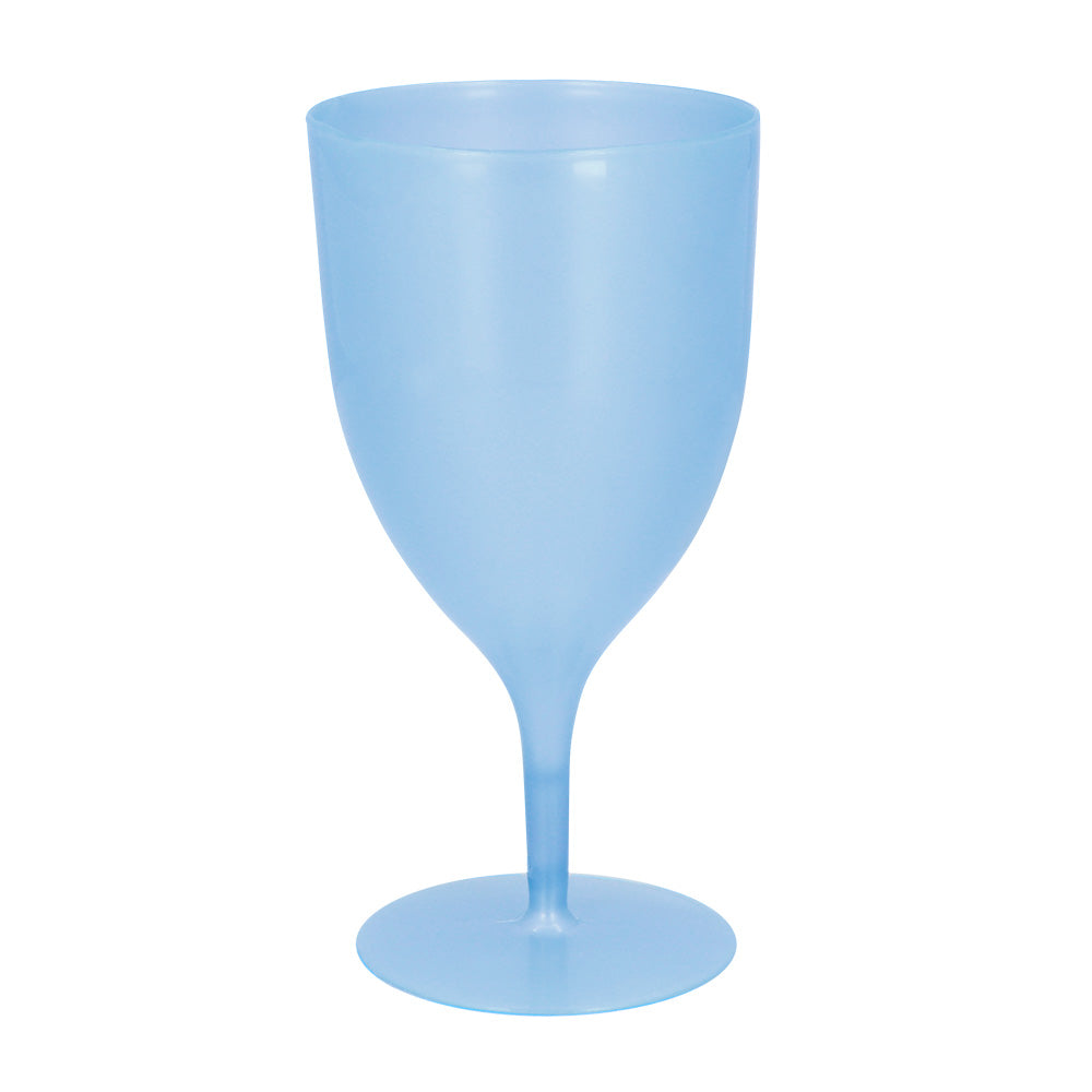 Verre à Vin Bleu Réutilisable - Accessoire Fête Parfait