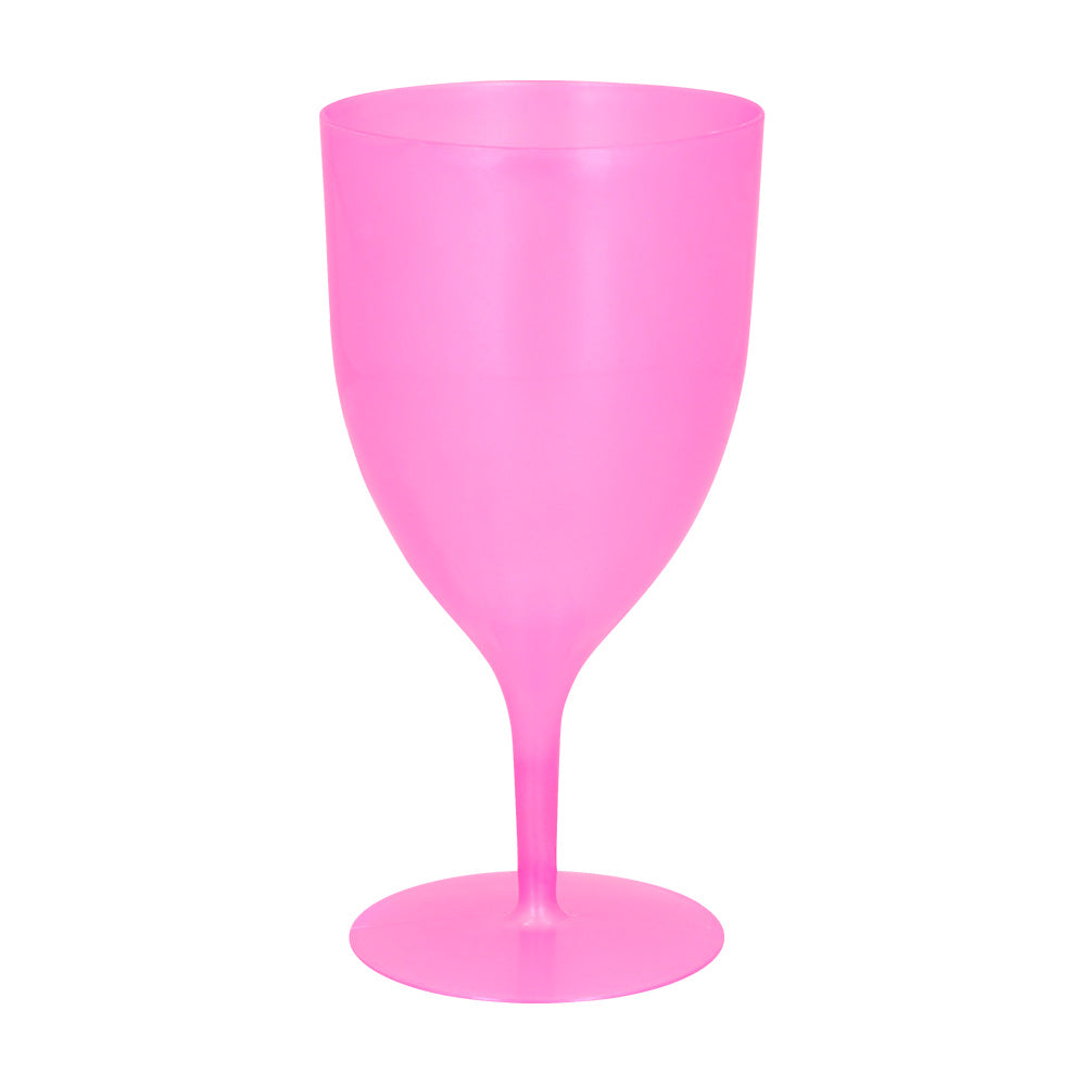 Set de 5 Verres à Vin Plastique Réutilisables Colorés