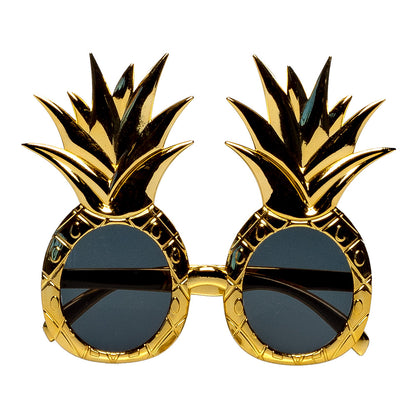 Lunettes Ananas Tropical Doré - Accessoire Fête Fantaisie