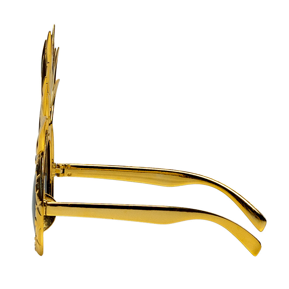 Lunettes Ananas Tropical Doré - Accessoire Fête Fantaisie
