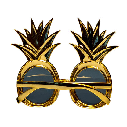 Lunettes Ananas Tropical Doré - Accessoire Fête Fantaisie