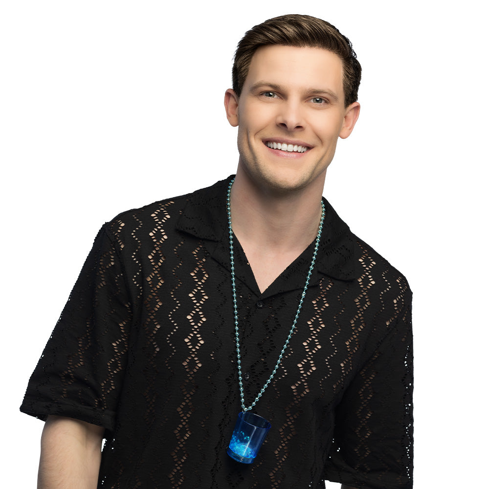 Collier Lumineux à Bille avec Verre LED - Accessoire de Fête