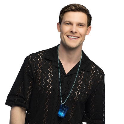 Collier Lumineux à Bille avec Verre LED - Accessoire de Fête