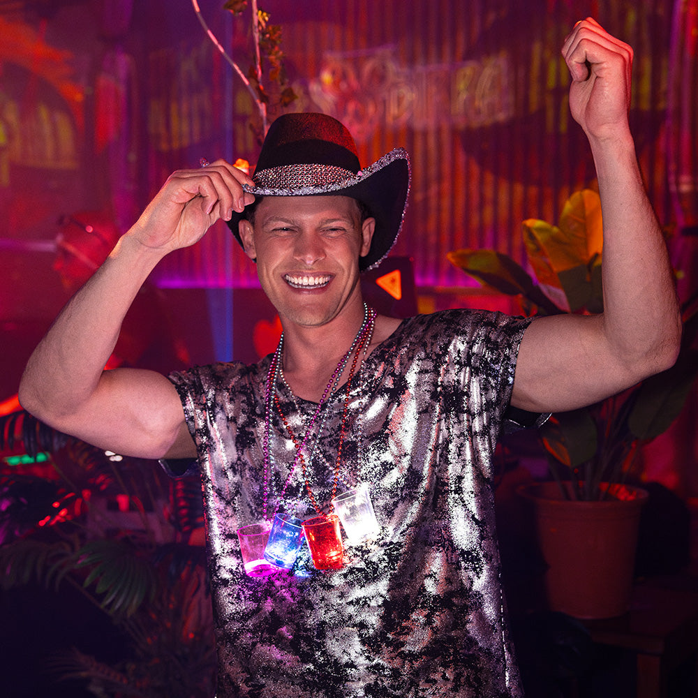 Collier Lumineux à Bille avec Verre LED - Accessoire de Fête