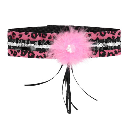 Set Complet Chat Rose Léopard - Oreilles, Ceinture & Accessoires