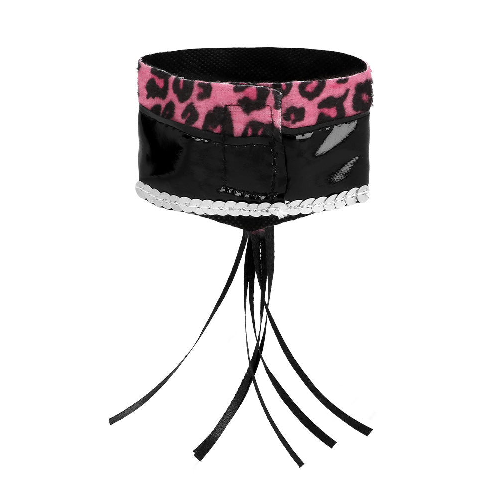Set Complet Chat Rose Léopard - Oreilles, Ceinture & Accessoires