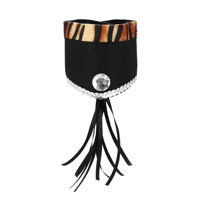 Kit Complet Félin Tigré Rose - Bandeau Oreilles, Ceinture, Queue, Bracelets