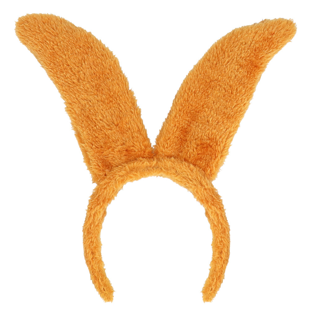 Oreilles de Lapin Orange Fluo - Serre-tête Déguisement Fête
