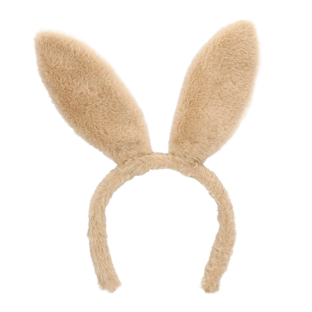 Serre-tête Oreilles de Lapin Blanc & Beige - Accessoire Déguisement