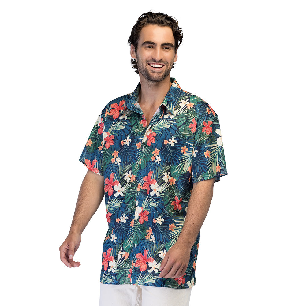 Chemise Hawaïenne Fleurs Tropicales Homme - Déguisement Été
