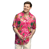 Chemise Hawaïenne Tropicale Flamingo Fruit Adulte