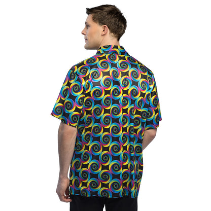 Chemise Hawaïenne Spirales Colorées - Déguisement Adulte Tropical