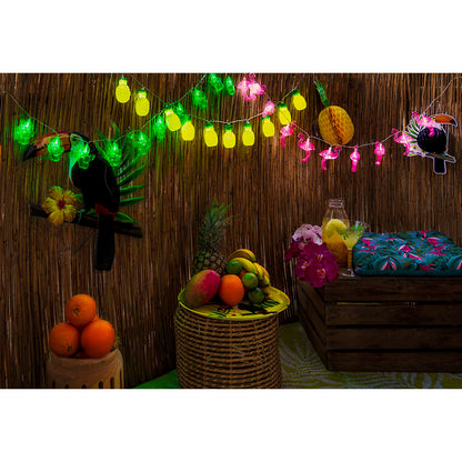 Guirlande Ananas LED 10 Fruits Décoration Fête Tropicale