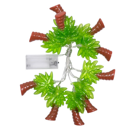 Guirlande Lumineuse Palmiers Noël - 10 LED Sapin Tropical
