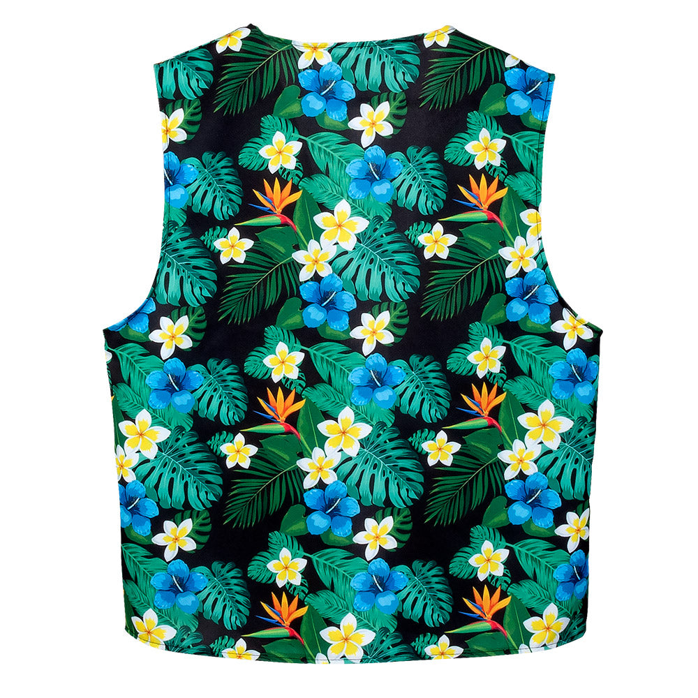 Gilet Floral Tropical + Chapeau Bucket | Déguisement Hawai