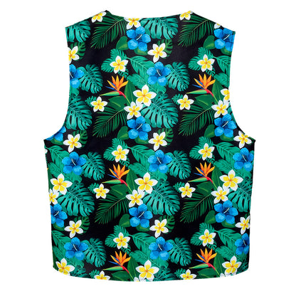 Gilet Floral Tropical + Chapeau Bucket | Déguisement Hawai