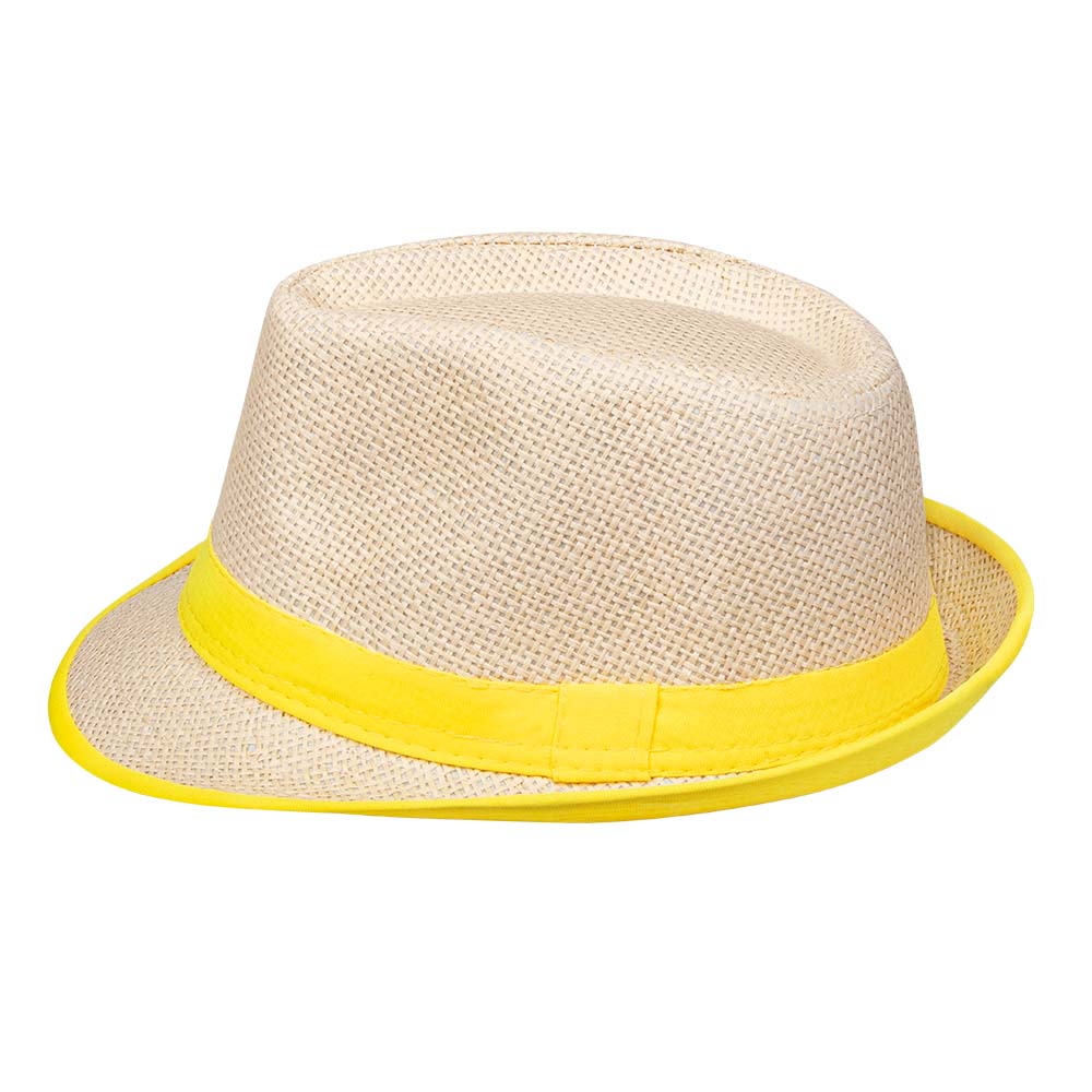 Chapeau Panama Fluo Neon - Accessoire Fête Adulte