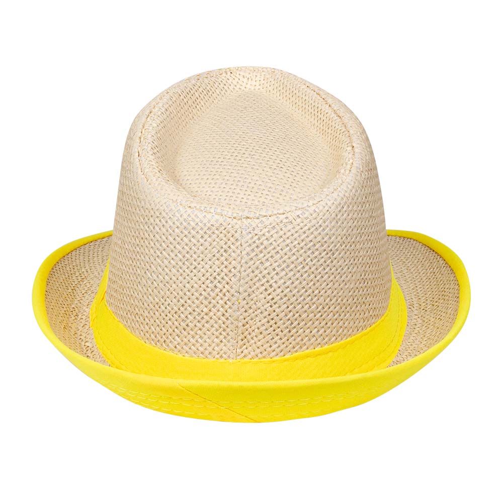 Chapeau Panama Fluo Neon - Accessoire Fête Adulte